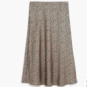 SATIN BACK CREPE A-LINE MIDI SKIRT